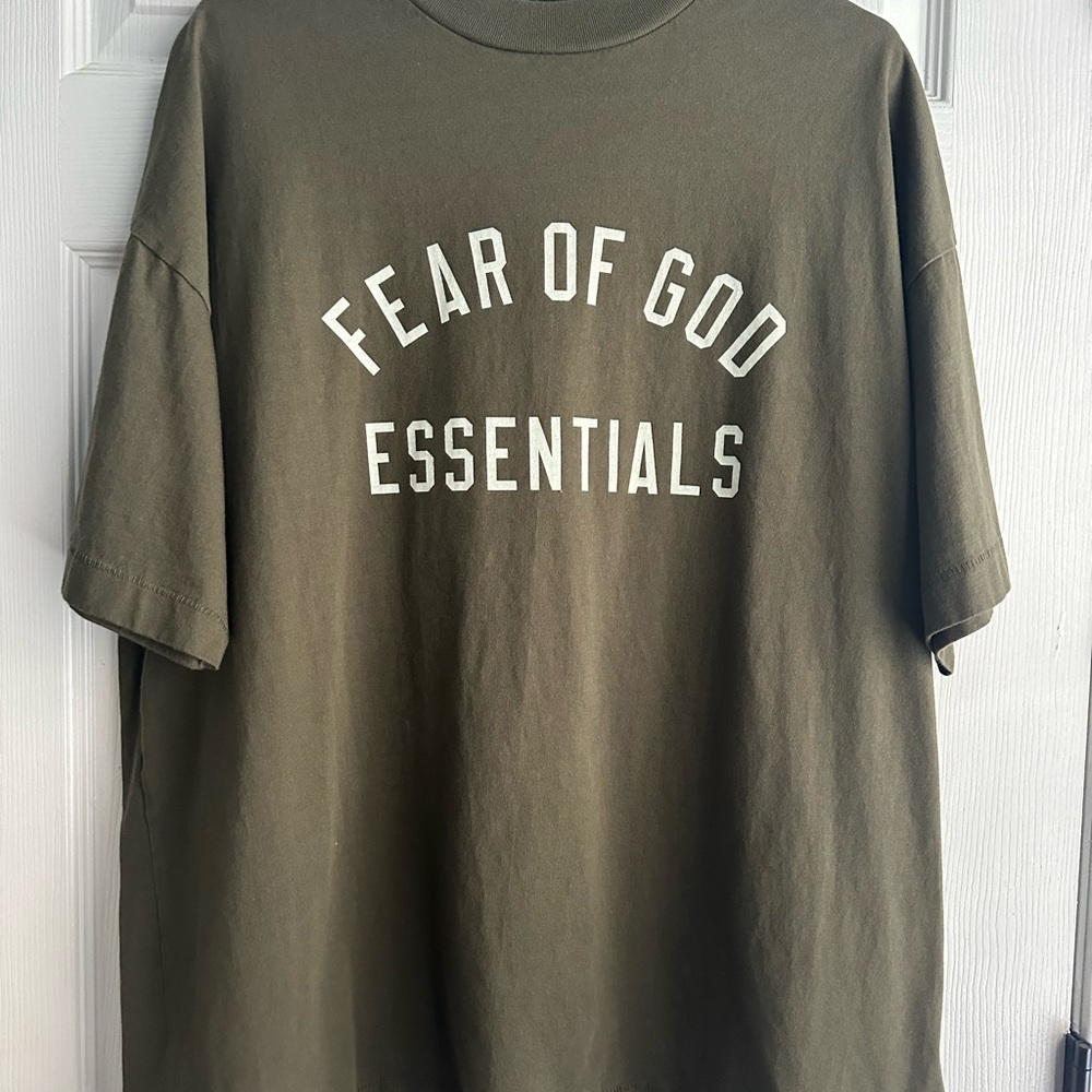 Essentials Olive Crewneck Tee